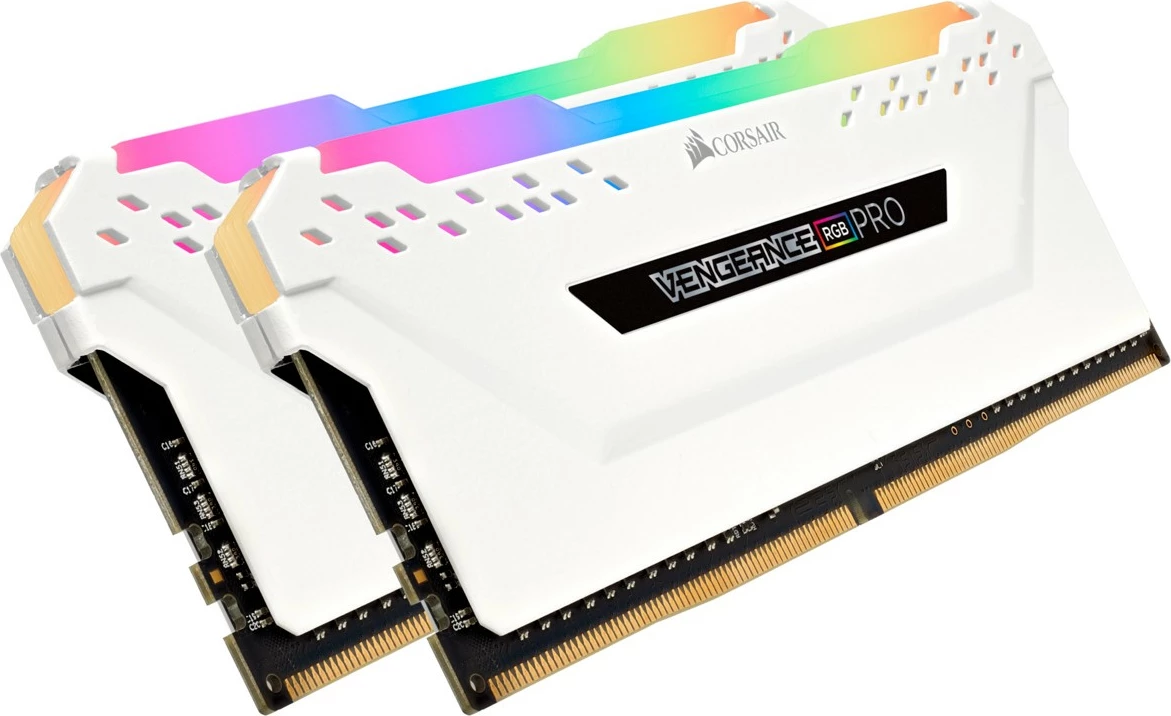 32GB (2x16GB) DDR4 3200MHz pomnilnik Corsair Vengeance RGB PRO, bel