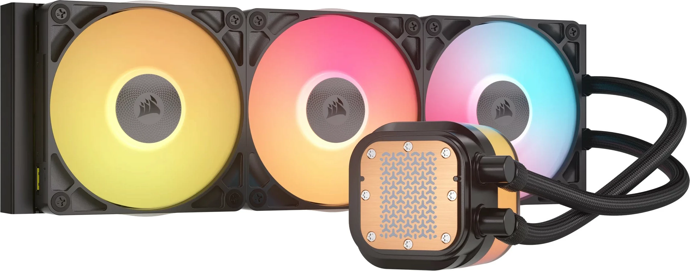 Hladilnik procesorja Corsair iCUE LINK TITAN 360 RX LCD, 3x12 cm, RGB, črn