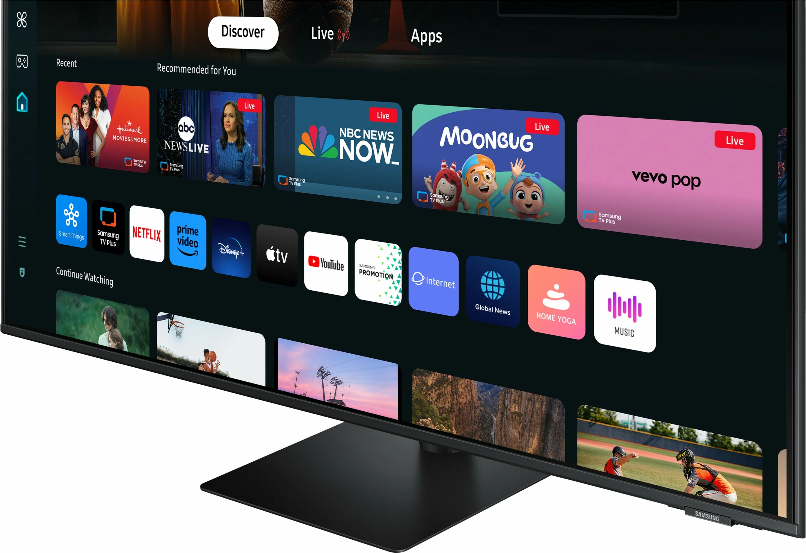Monitor 43", 4K Ultra HD, LCD, črn Samsung M70D