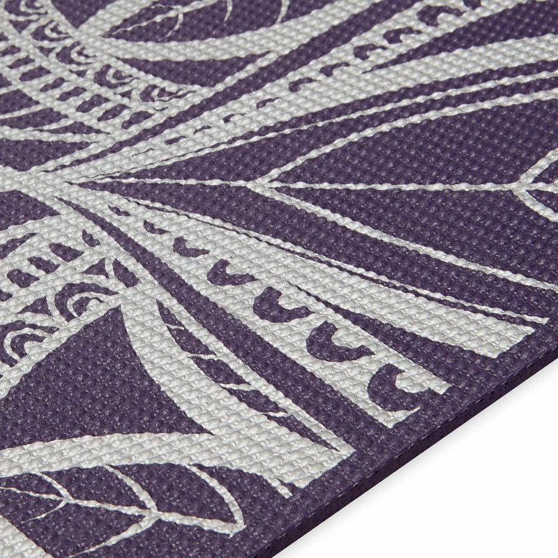 Preproga za jogo 6 mm, vijolična, Gaiam Aubergine Medallion