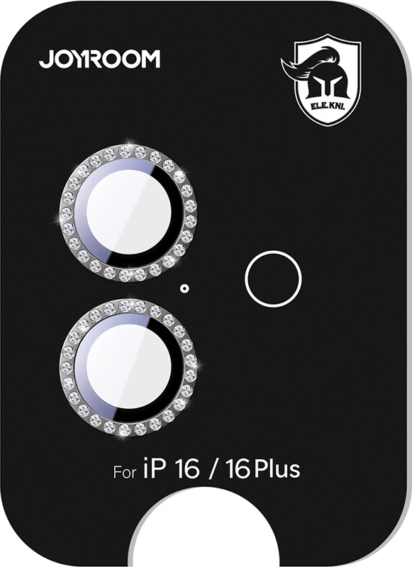Zaščitno steklo za kamero za iPhone 16/16 Plus, črno — Joyroom JR-MSJ0271