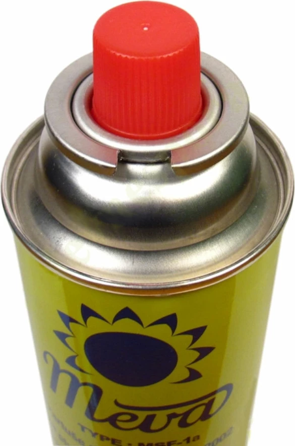 Komplet plinskega gorilnika z vžigalnikom piezo in 4 plinskimi kartušami, 1,6 kW Meva KP18004