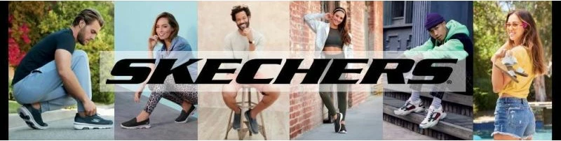Športne tekaške superge Skechers za moške, črne