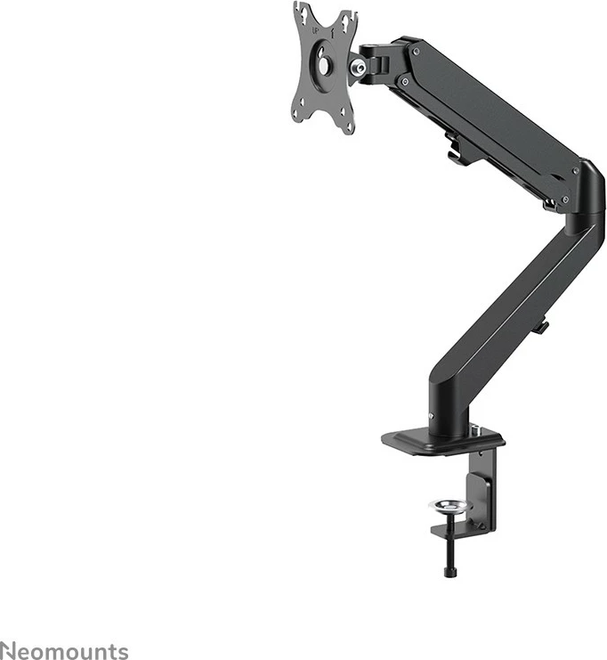 Nastavljiv kroglični nosilec za monitor z gasnim vzmetjo Neomounts DS70-700BL1, 17–27 inčev, s sponko, črn