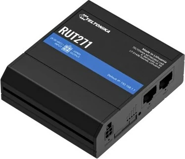 Industrijski usmerjevalnik Teltonika RUT271Redcap, 5G, 4G LTE, 2 LAN vrata, črn