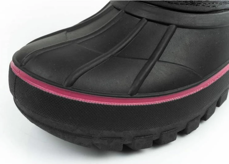 Čizme za sneg za otroke Lee Cooper, črne in rožnate