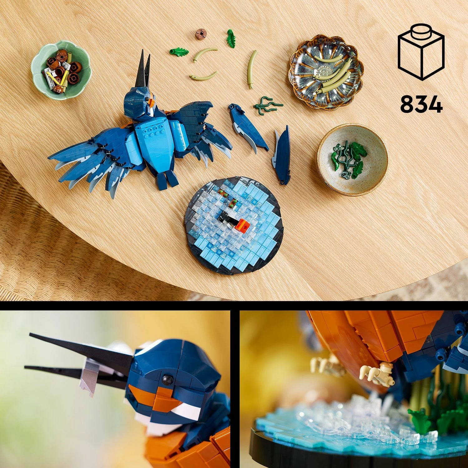 Gradbeni komplet Vodomar LEGO, 834 kosov, večbarven