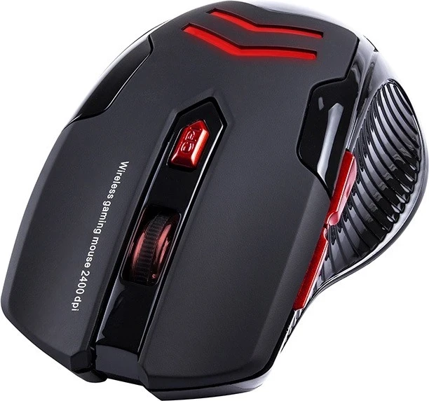 Brezžični igralni miš GAMEZONE Airman, črno-rdeča