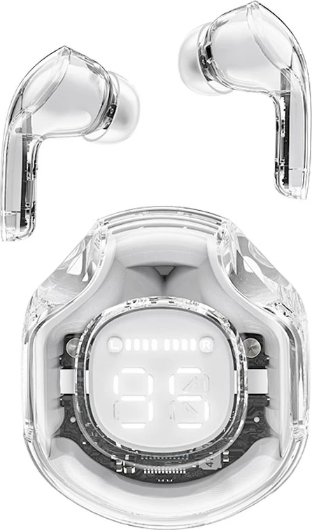 Brezžične slušalke Acefast T8 TWS, Bluetooth 5.3, s polnilnim etuijem, bele