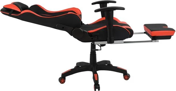 Pisarniški igralni stol FH1063.01 Speed v črno-rdeči barvi s stopalko 68 x 71,5 x 134 cm