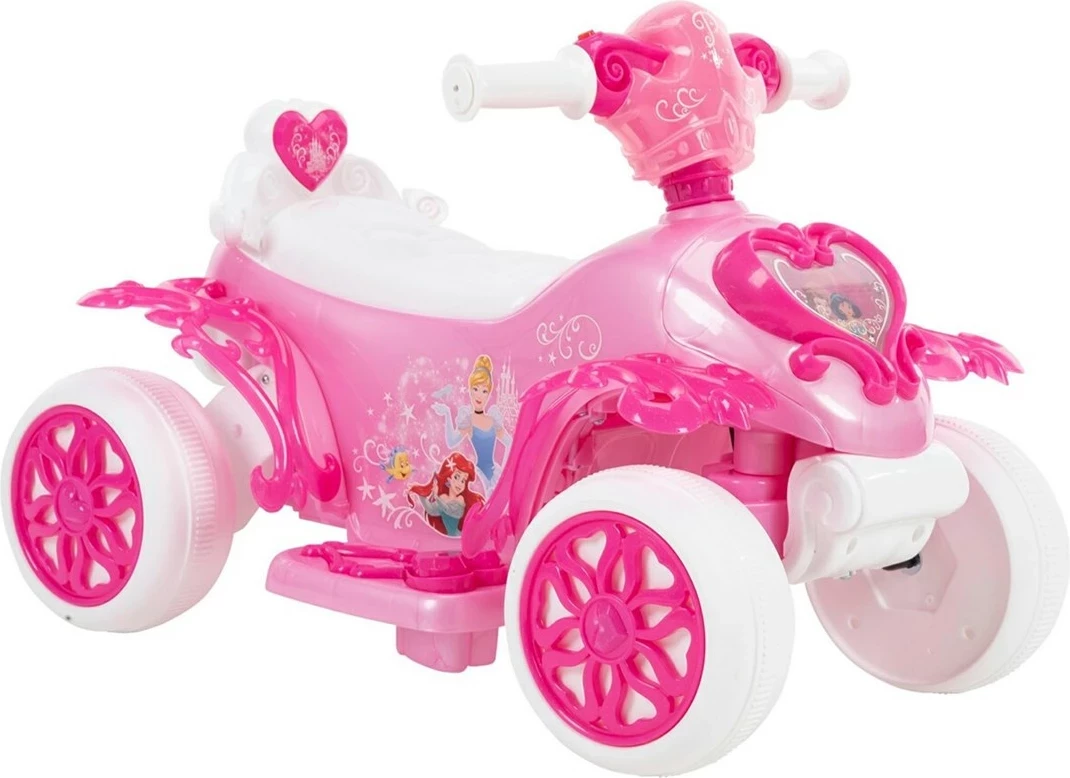 Električni štirikolesnik za otroke Princess Bubble HUFFY 19055W, roza