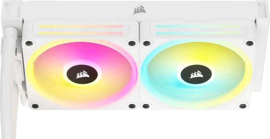 Hibridni hladilnik 240mm, RGB, bel Corsair H100i