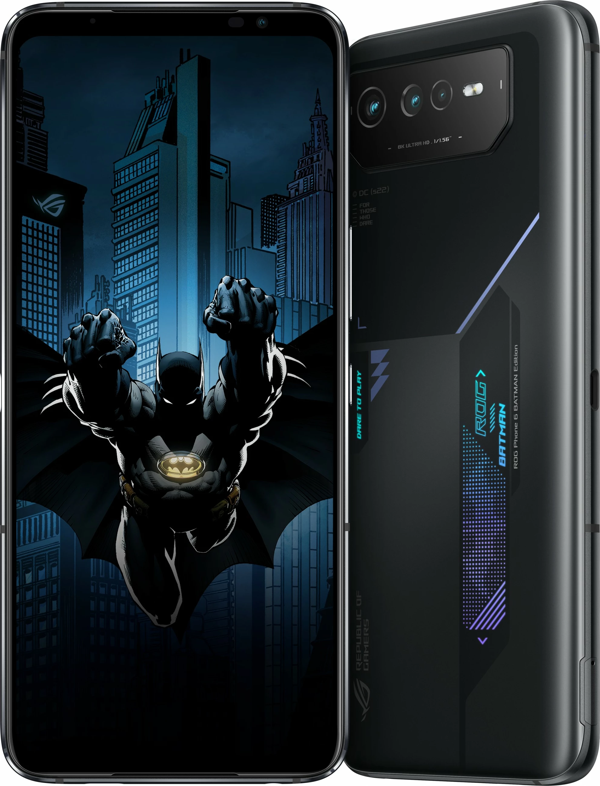 Mobilni telefon ROG Phone 6 BATMAN Edition ASUS, 12 GB, 256 GB, 50 MP, Android 12, črn