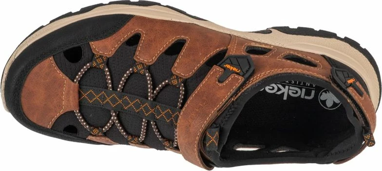 Sandali Rieker, moški, rjava