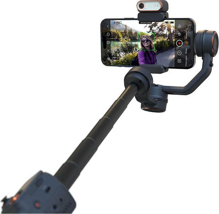 Gimbal za pametni telefon z deljenim zaslona in AI sledenjem, Hohem iSteady M7, črn