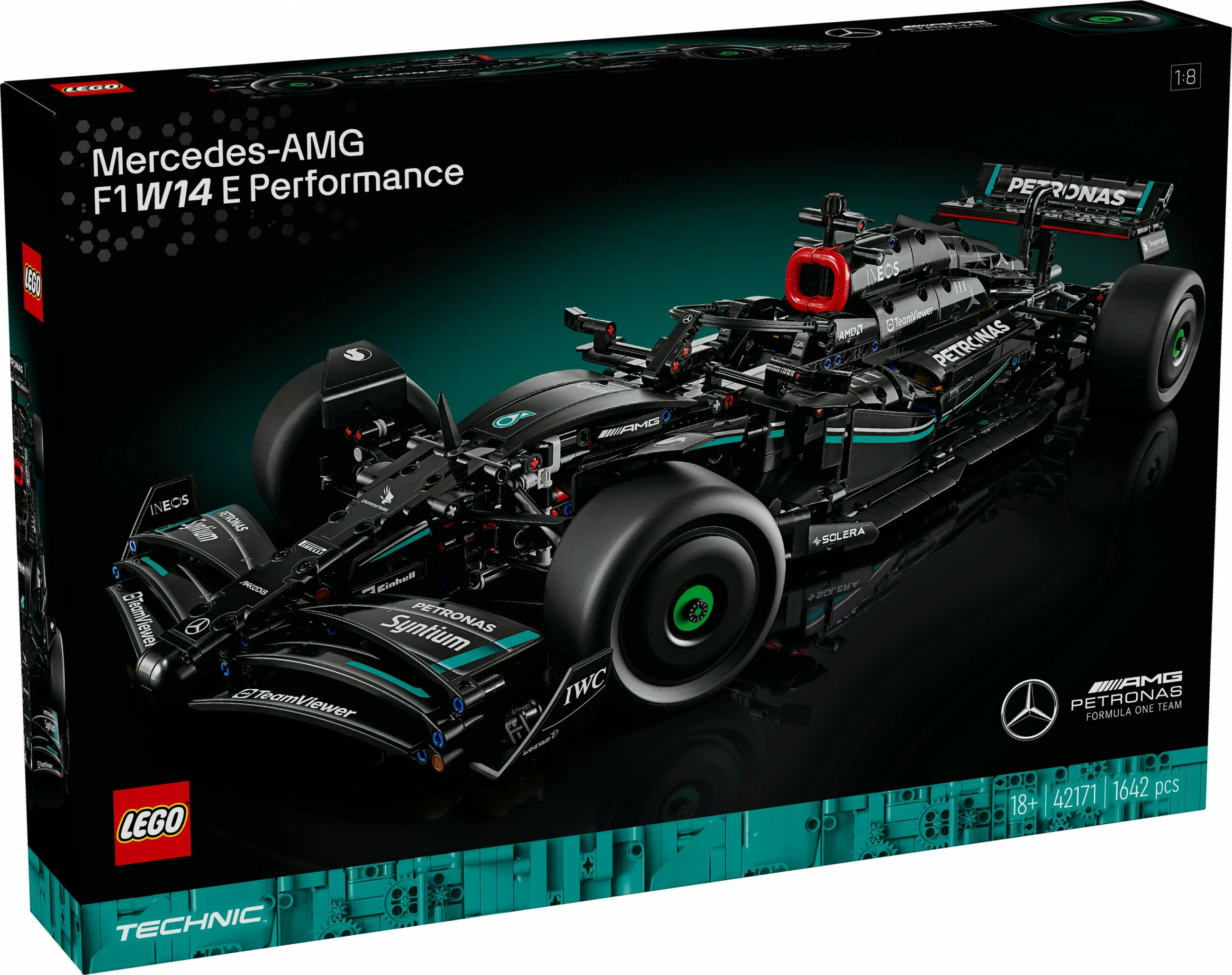 Set za sestavljanje Mercedes-AMG F1 W14 E Performance, 1.642 kosov
