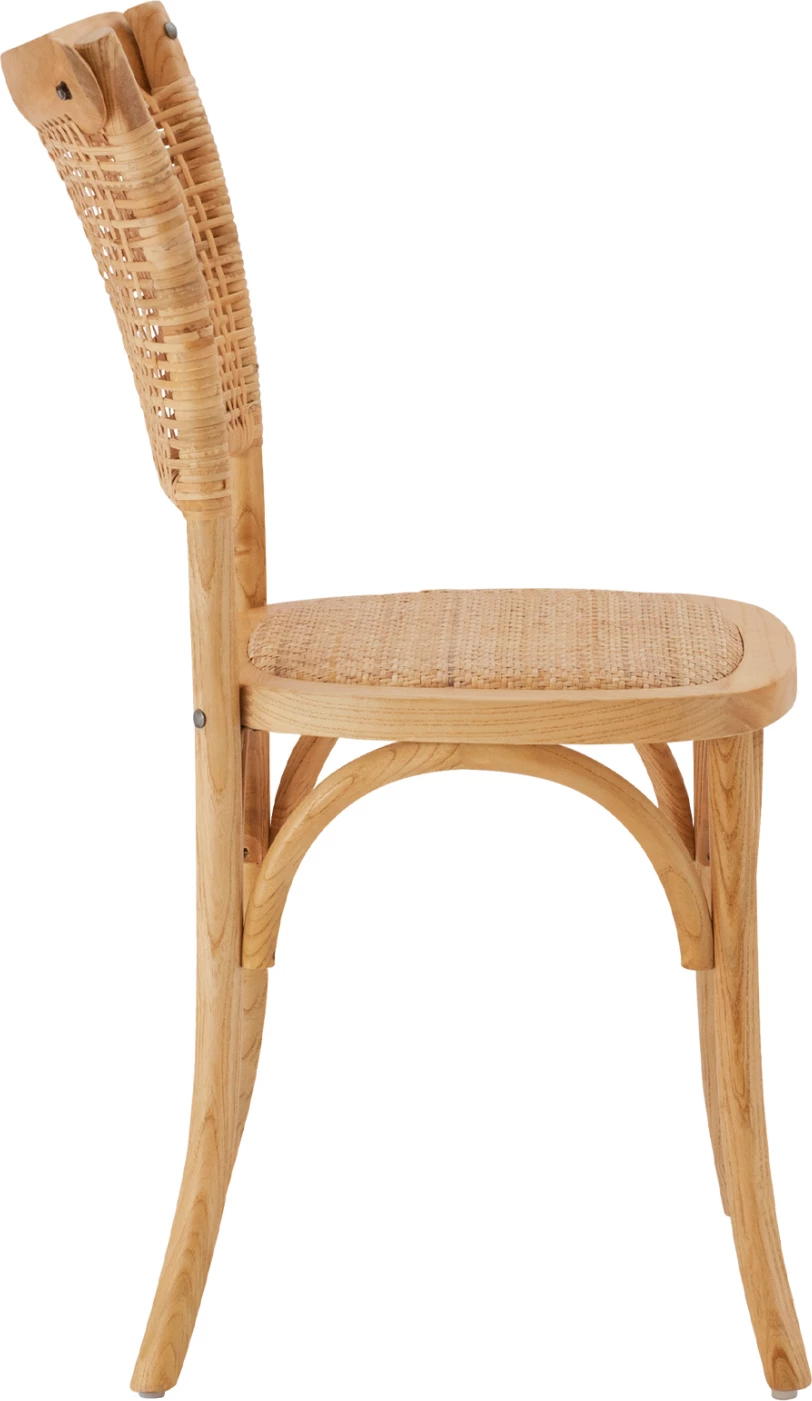 Lesen stol z ratanom v naravnem odtenku FH8752.01 49x54x89cm