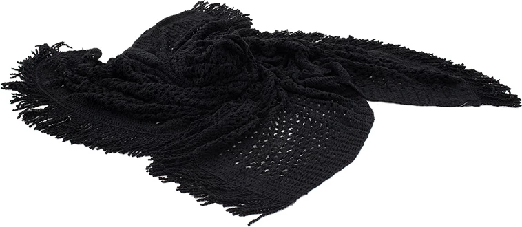 Mreža za senco makrame FOLEJA, črna, 4x4 m