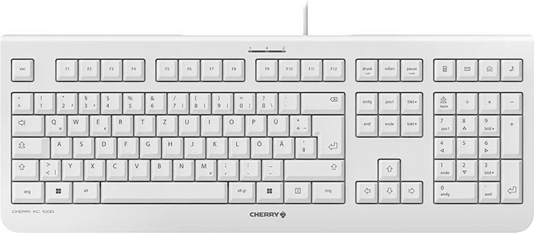 Tastatura Cherry KC 1000, QWERTZ, USB, siva