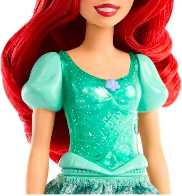 Punčka Disney Princess Ariel, Mattel HLW02/HLW10, z zeleno obleko
