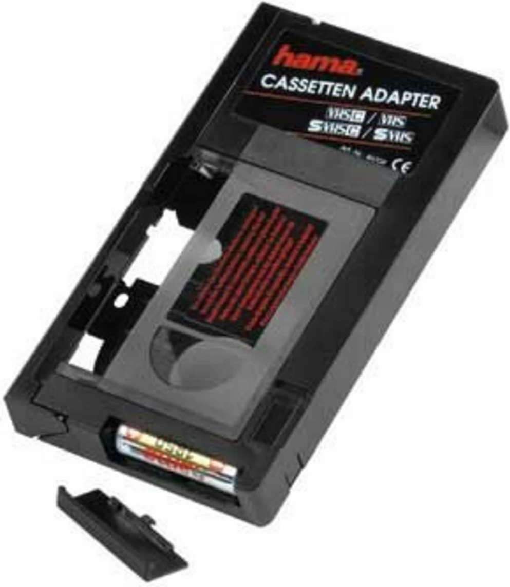 Adapter za kasete VHS-C v VHS, za VHS-C/S-VHS-C, Hama 00044704, črn