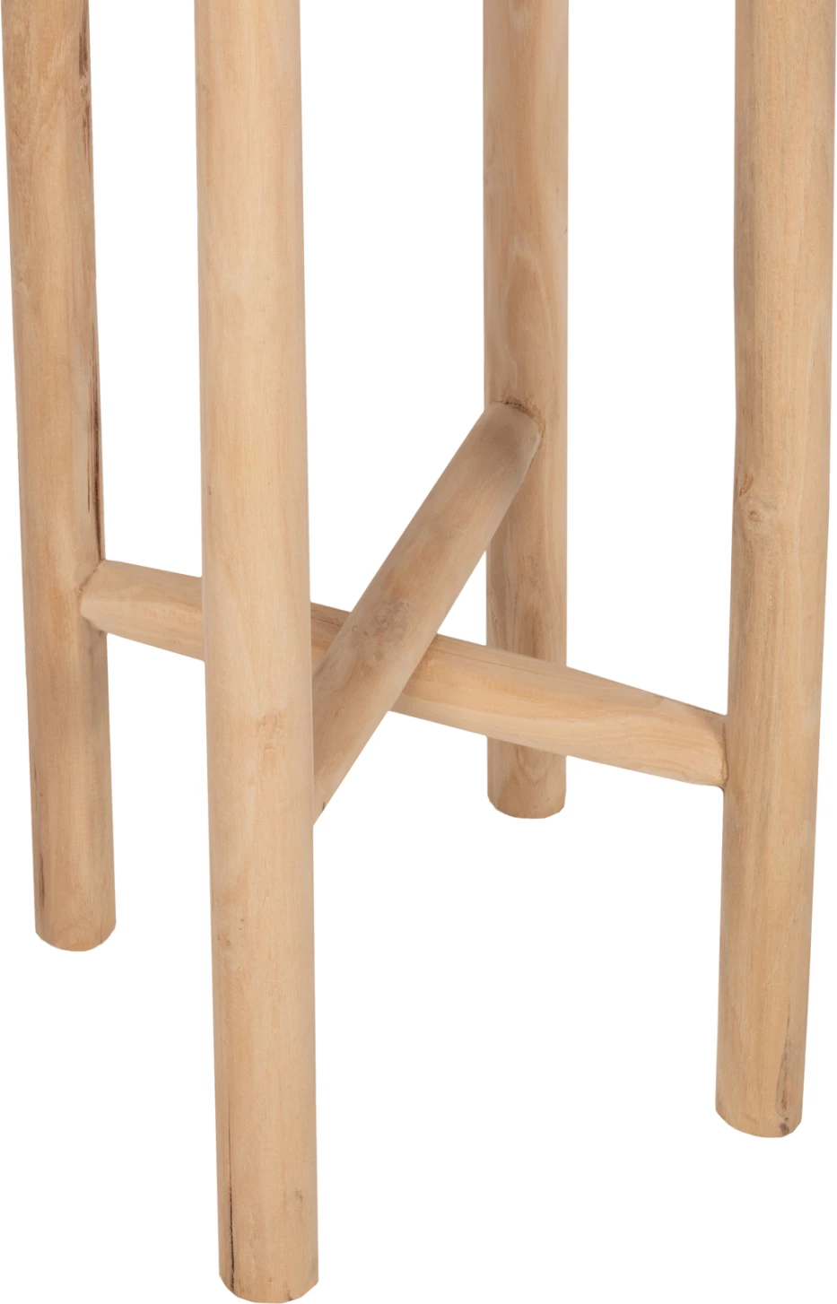 Cvetlični podstavek FH7935 iz tikovine v naravni barvi Φ30x75,5Hcm