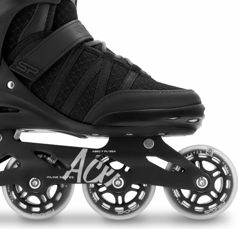Drsalke (rollers) unisex, črne Spokey Ace, številka 44