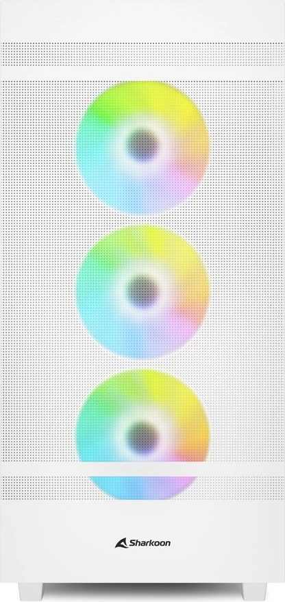 Midi ohišje Rebel C50 RGB, Sharkoon, belo