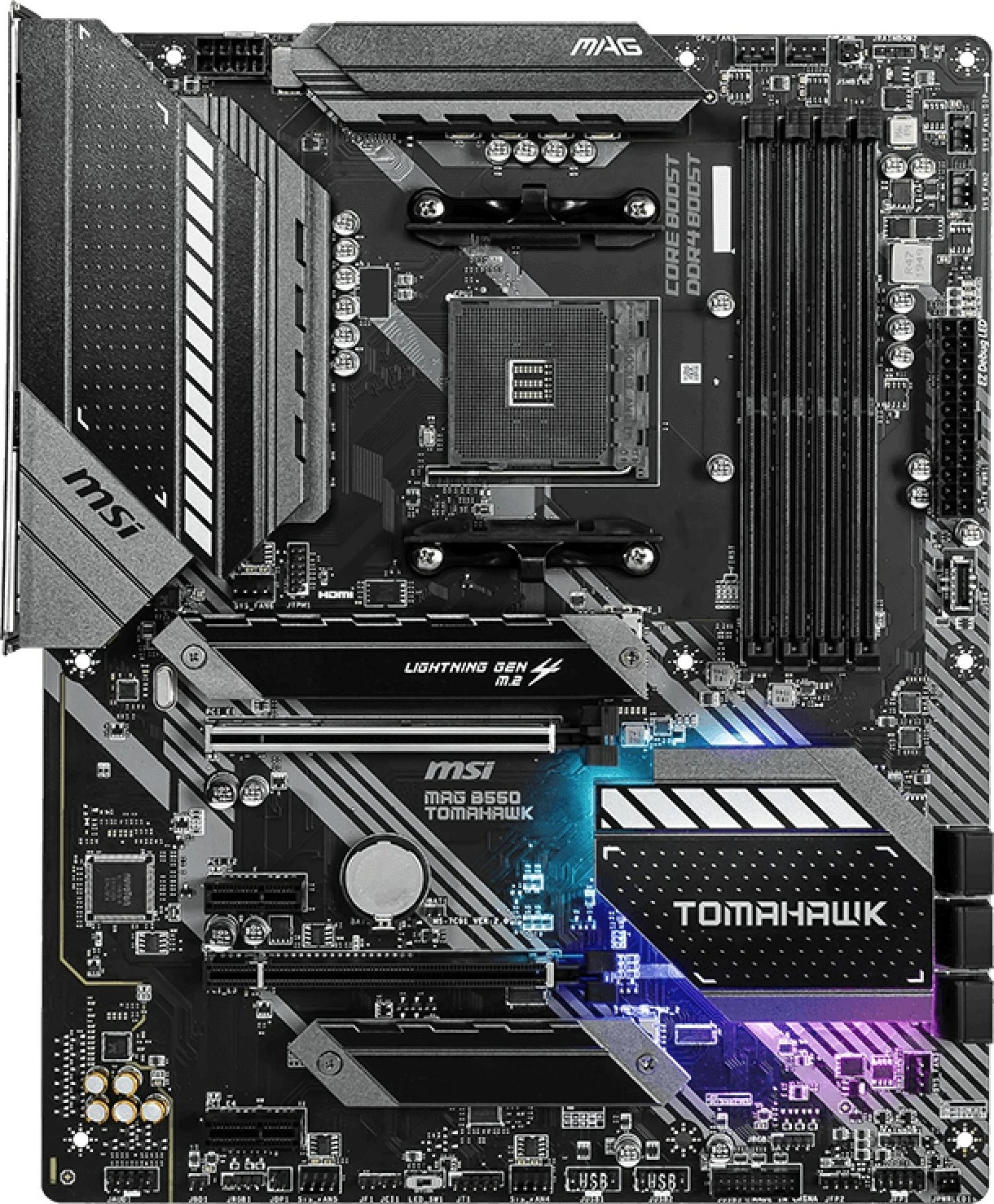Matična plošča MSI MAG B550 Tomahawk, Socket AM4, DDR4-SDRAM, 128 GB