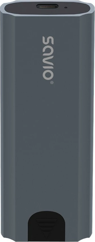 Zunanja ohišje za SSD M.2 NVMe Savio AK-67, USB-C 3.1, siva