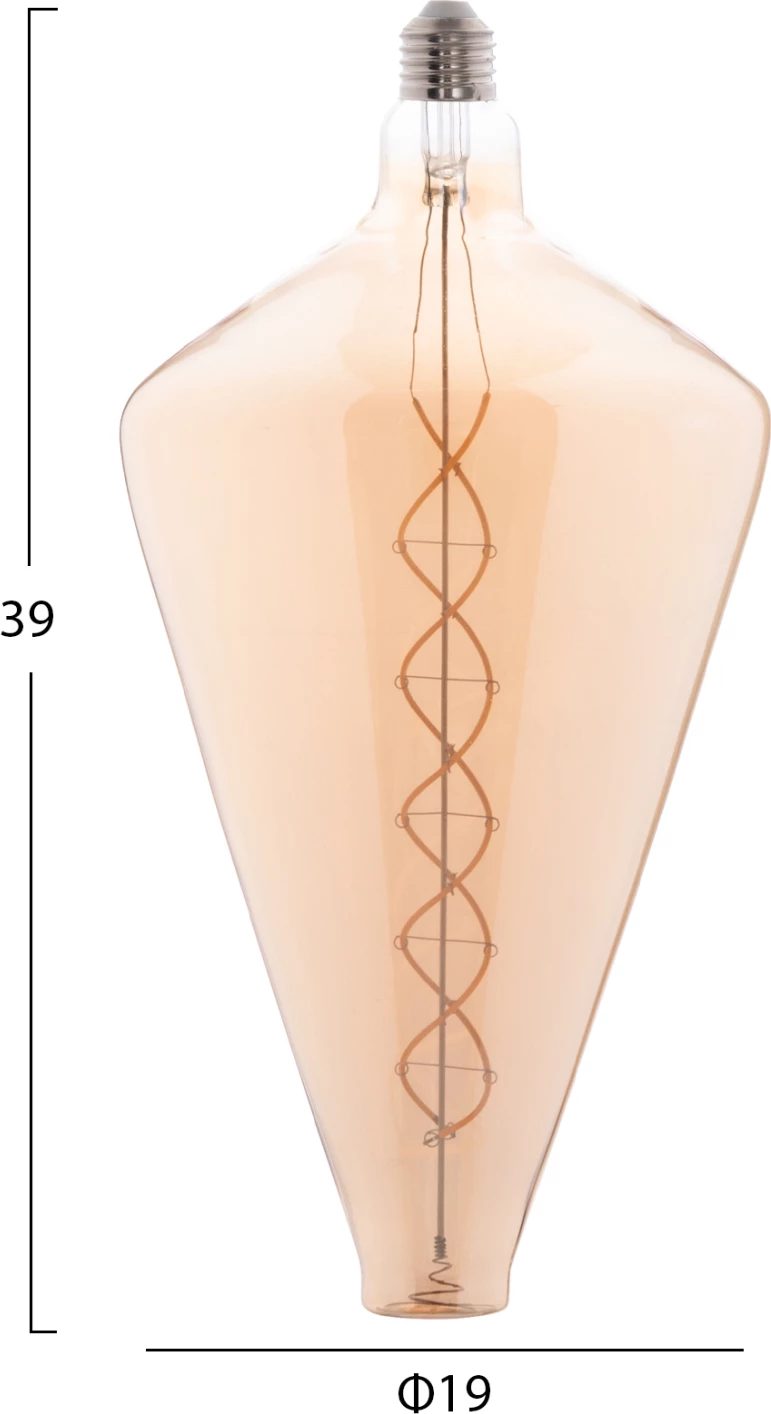 Filamentna LED žarnica 8W E27 3000K, zlate barve, zatemnljiva, FH4054.02