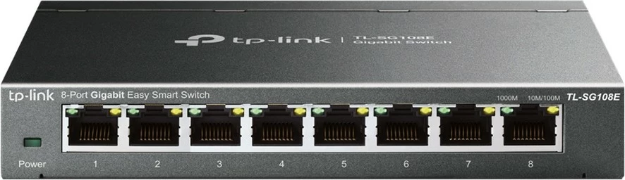 Preklopnik TP-Link, 8-portni Gigabit Easy Smart, upravljan, L2, Gigabit Ethernet (10/100/1000)