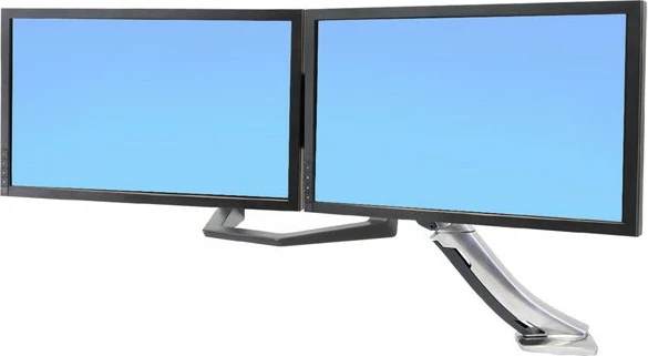Stenski nosilec za dva monitorja Ergotron 97-783, 17–26 in, 16,4 kg, črn