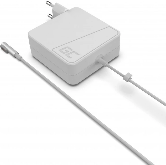 Adapter 60W za Apple MacBook, Magsafe, Green Cell AD03, bela