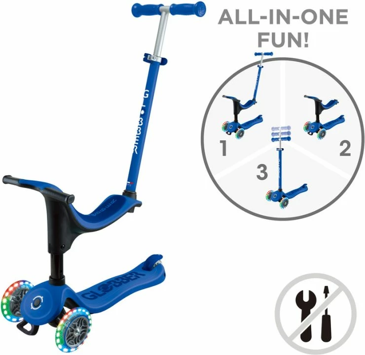 Skuter z lučkami Globber za otroke