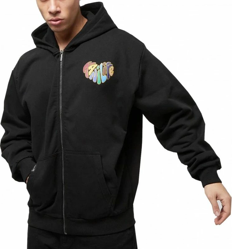 Duks z zadrgo Woven Signature Kani Life OS, Karl Kani, črn, uniseks