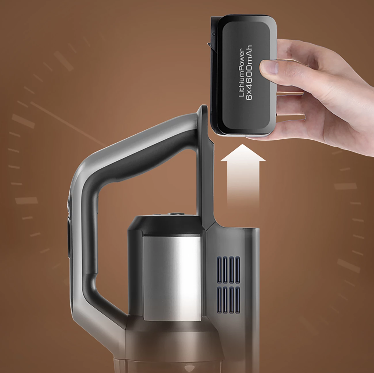 Sesalnik brez kabla 3-v-1, 400 W, 4000 mAh, 0,6 L, srebrno/siv JIMMY PW11