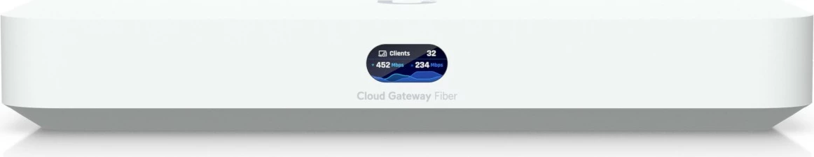 Router Ubiquiti UniFi Cloud Gateway Fiber, 4x2,5G, 1x10G, 2xSFP+, PoE+, bela