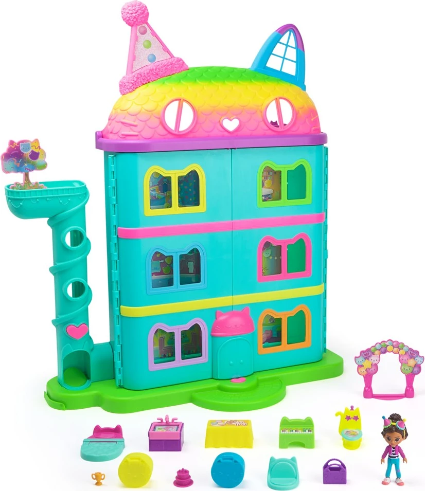 Igrača hiša SPIN MASTER Gabby's Dollhouse 6071380 z lutko in dodatki, večbarvna