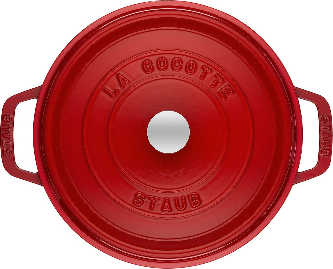 Litoželezni lonec Staub La Cocotte 28 cm, rdeč