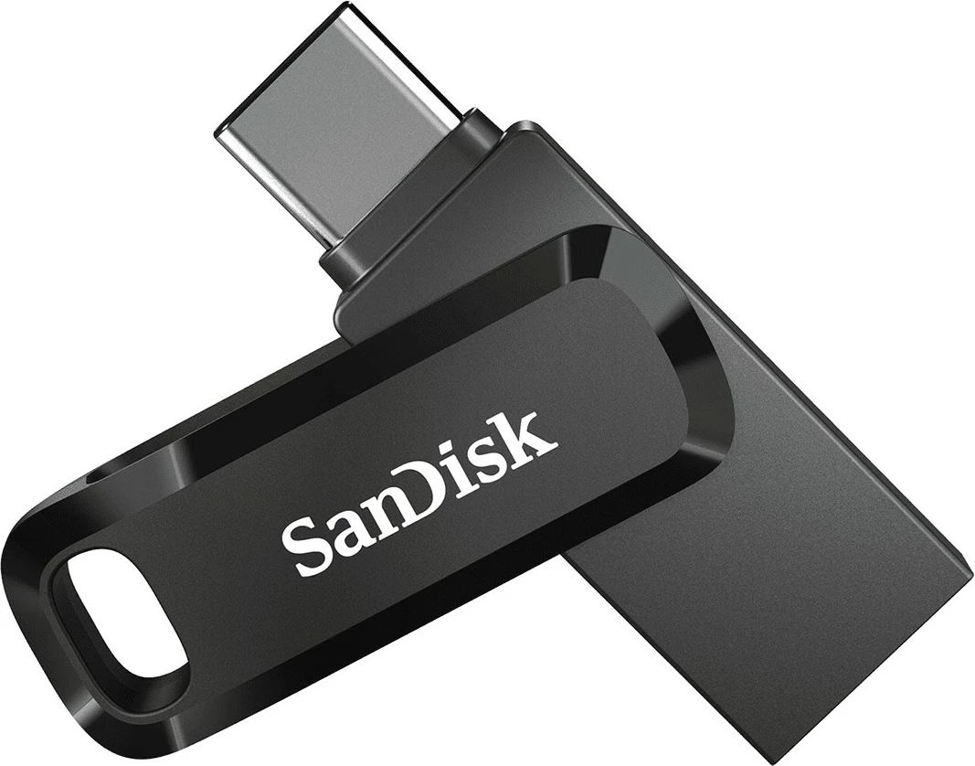 USB ključ SanDisk Ultra Dual Drive Go, 256 GB, USB Type-A / USB Type-C, 3.2 Gen 1, 150 MB/s, črn