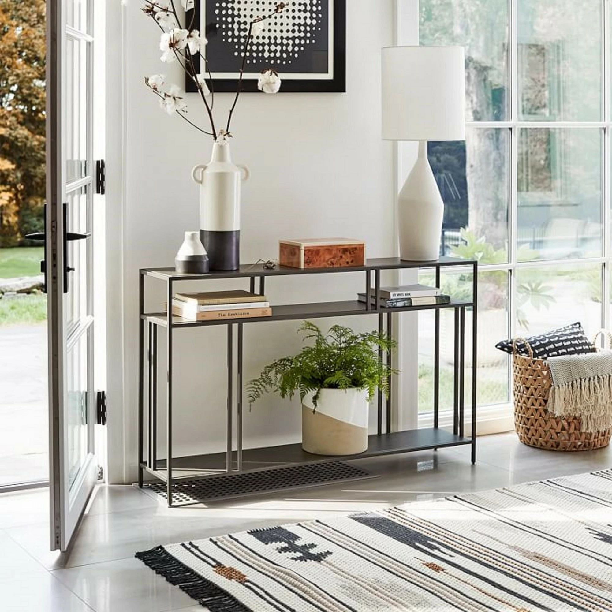 Elegantna stranica Hanah Home Venedik, črna