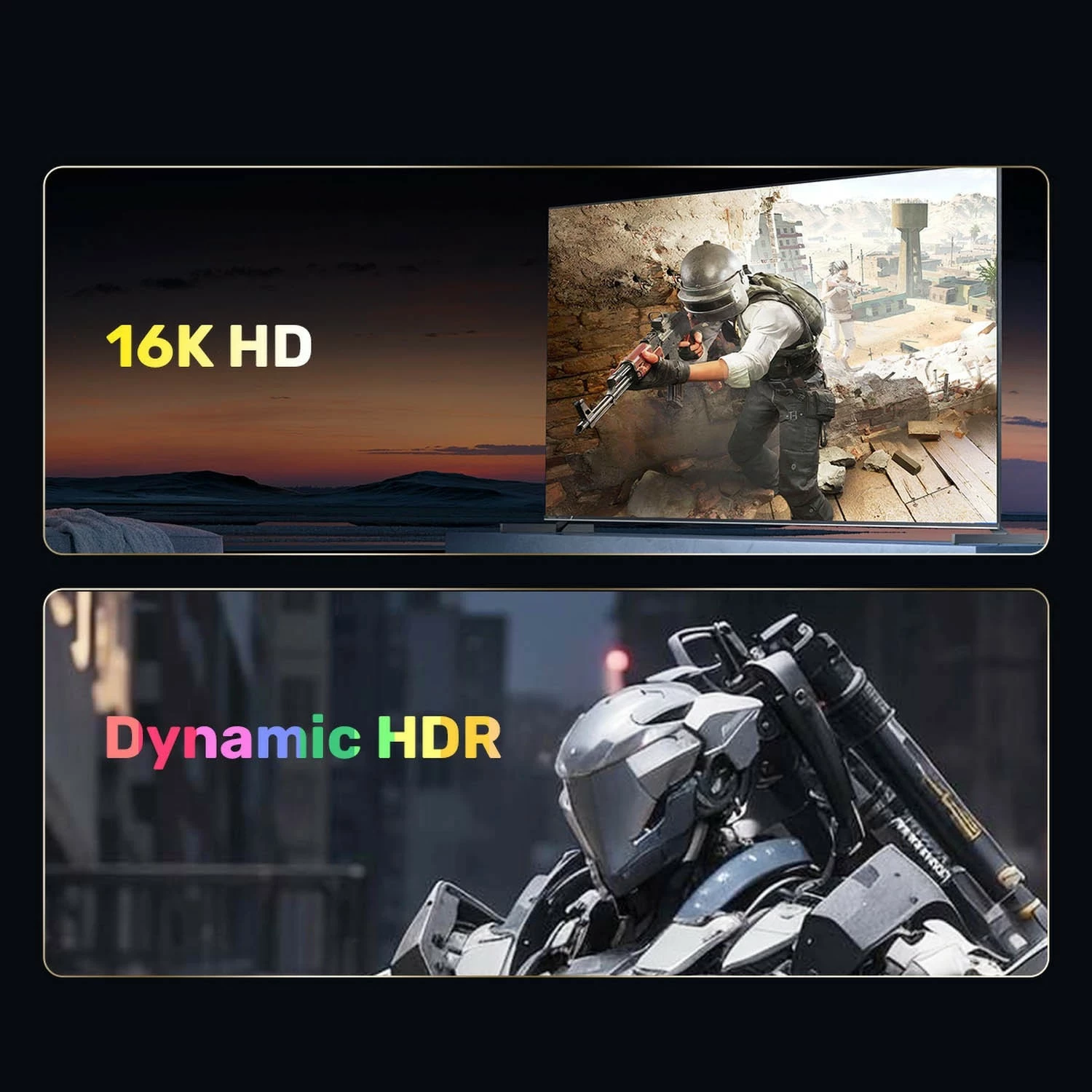 DisplayPort kabel Unitek 2.1 8K@120Hz 2 m, črno-siv