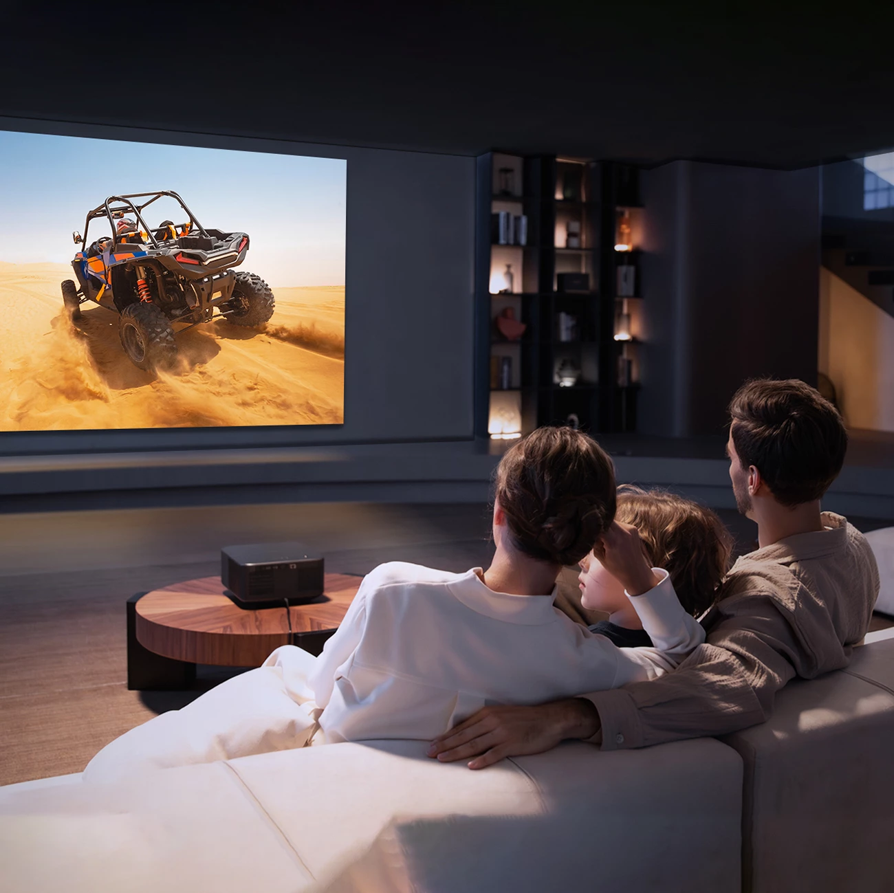 Multimedijski projektor FullHD 1080p Yaber K3, JBL 15W, Google TV, črn