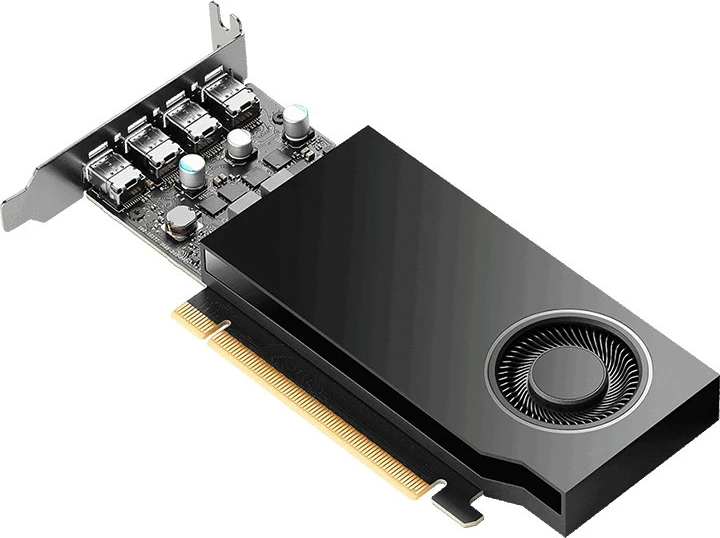 Profesionalna grafična kartica Quadro RTX A400 PNY, 4GB GDDR6, low profile, črna
