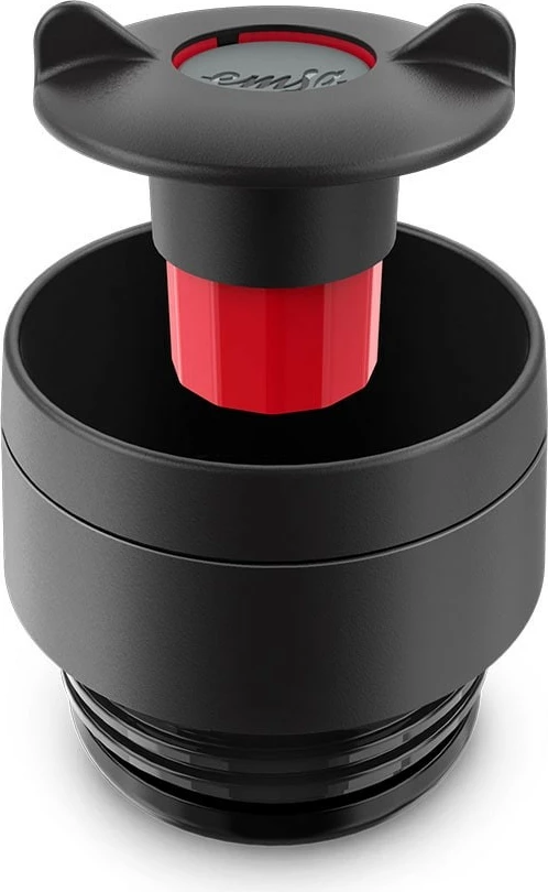 Potovalni termoček Waves Grande 0,5 L, Emsa TRAVEL MUG, črn