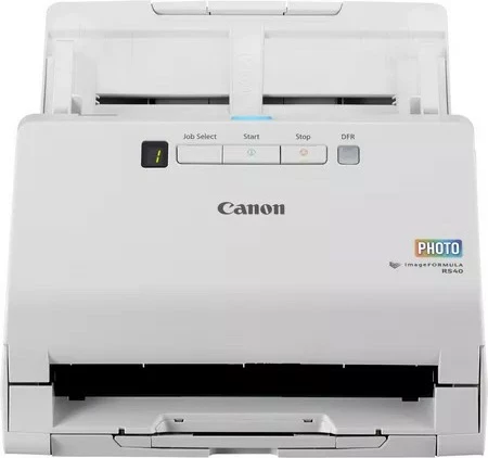 Visokozmogljiv skener, Canon RS40, 600 x 600 DPI, 40 ppm, 30 ppm, bel