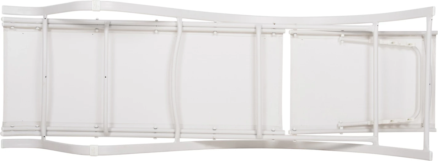 Profesionalno ležišče WAKANA iz aluminija belo s tekstilom belo FH5133.02 194x54-66x30 cm