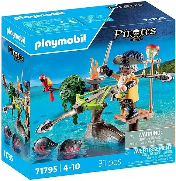 Set figuric s balisto in dodatki Playmobil Pirates 71795, plastika