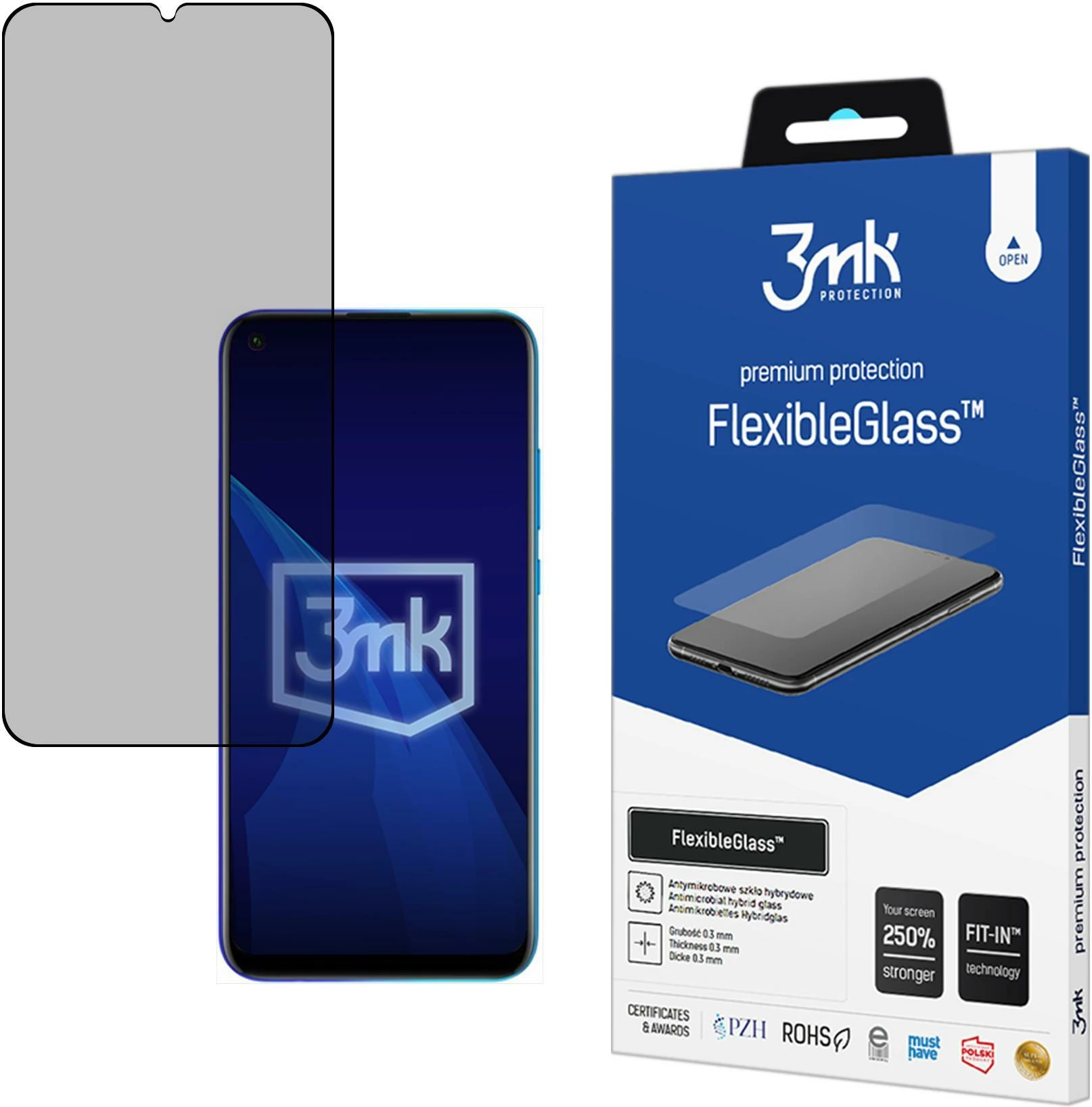 Zaščitno steklo Hybrid FlexibleGlass 3mk Protection za Honor Play 9C